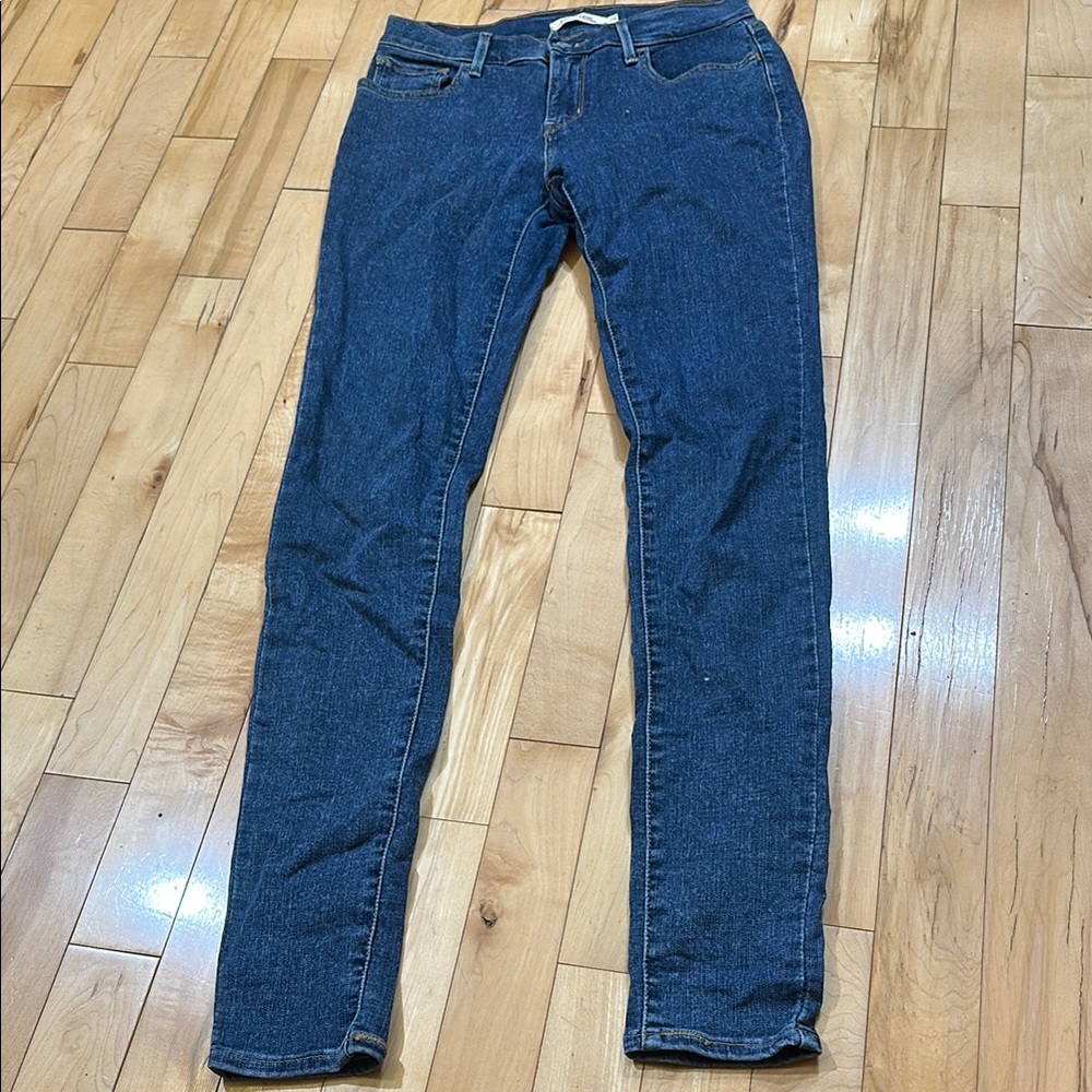 Levi Strauss 710 Super Skinny Blue Denim Jeans